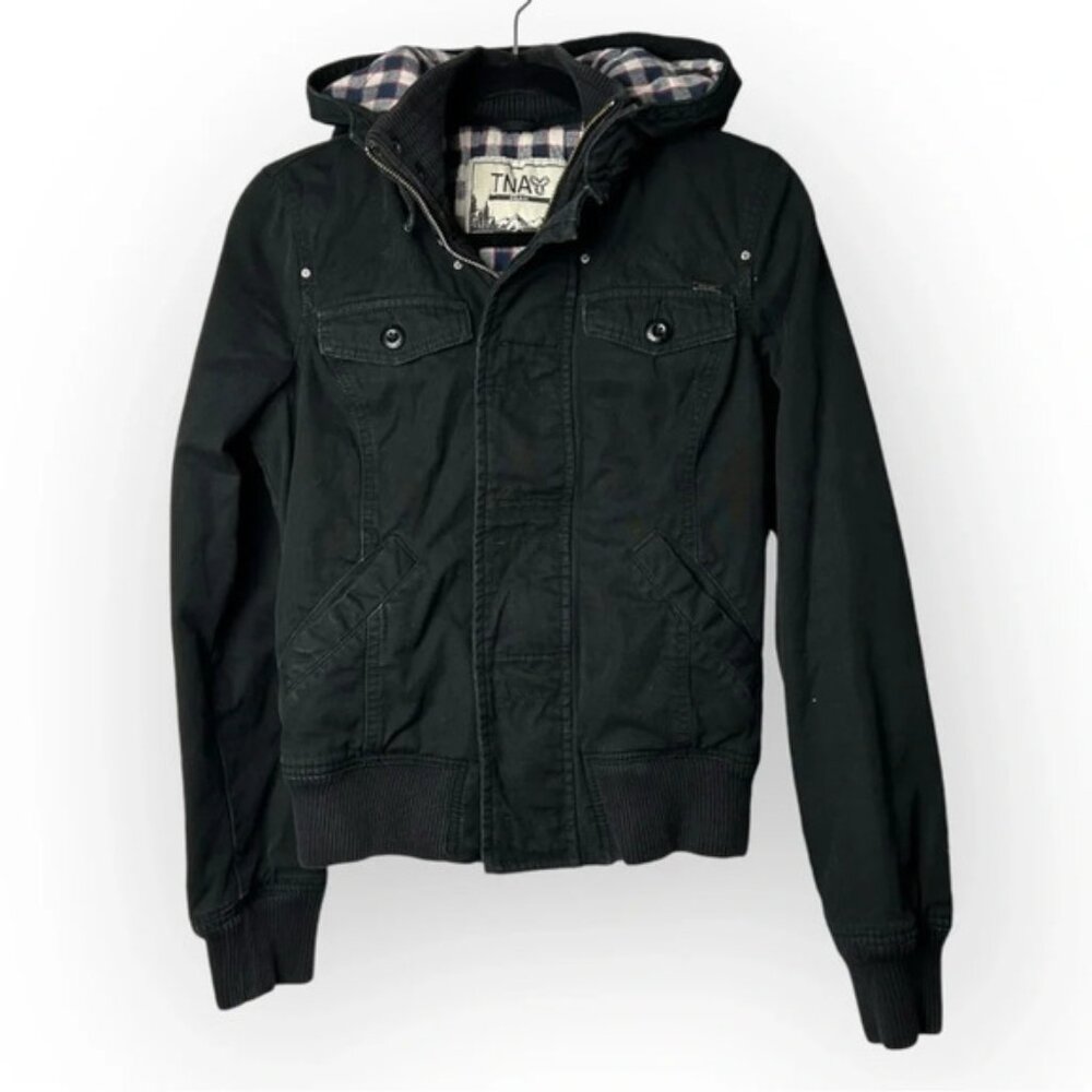 TNA Black Maverick Zip Up Jacket S